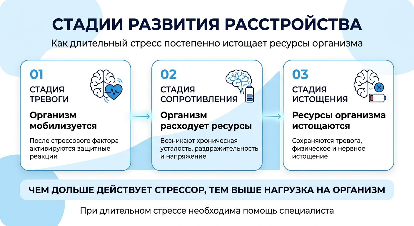 Лечение стресса в Кировском инфографика